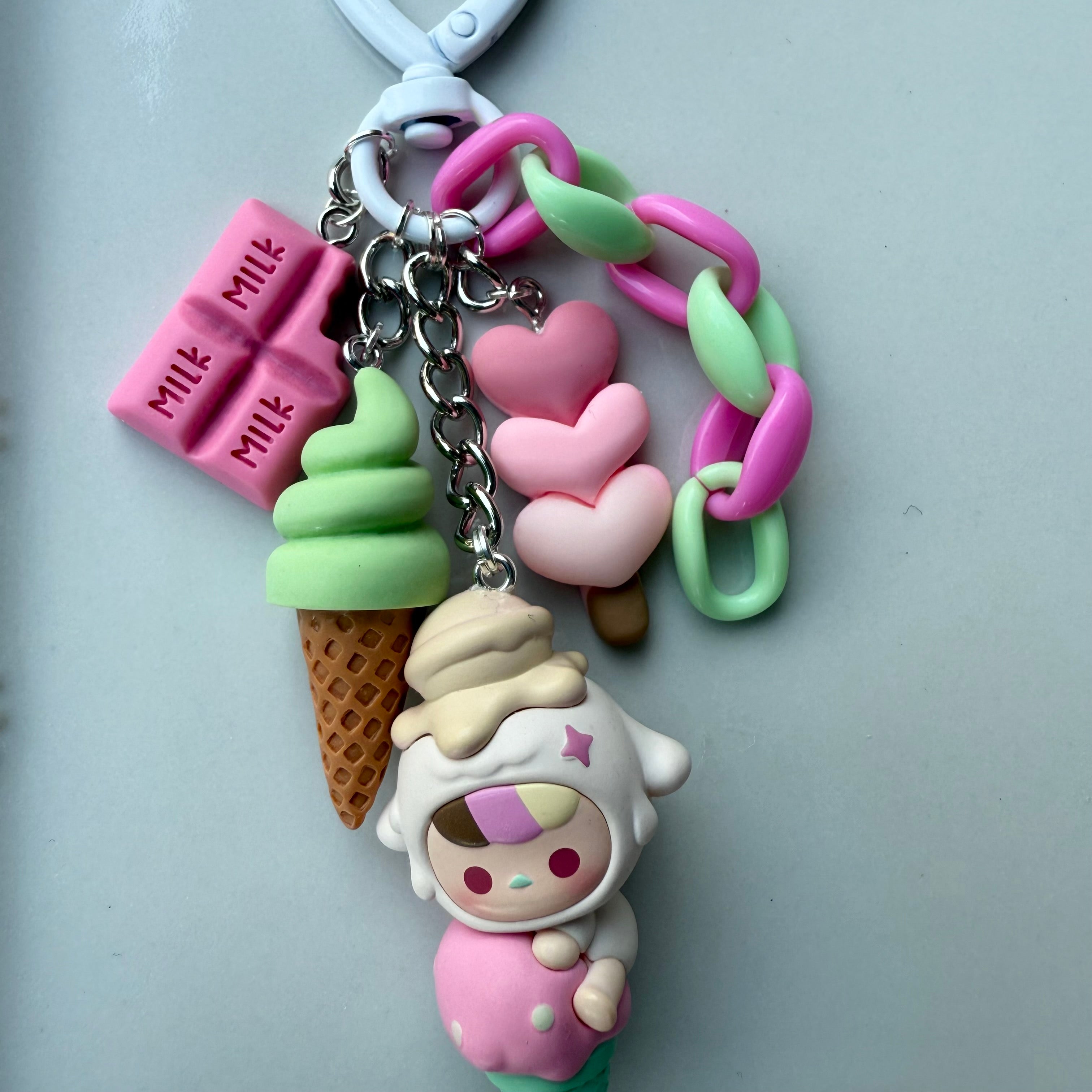 Authentic Pop Beans Pucky Ice Cream Series | Hand Made Bag Charms