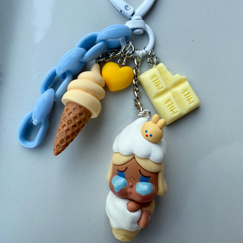 Authentic Pop Beans Cry Baby Ice Cream Series | Hand Made Bag Charms