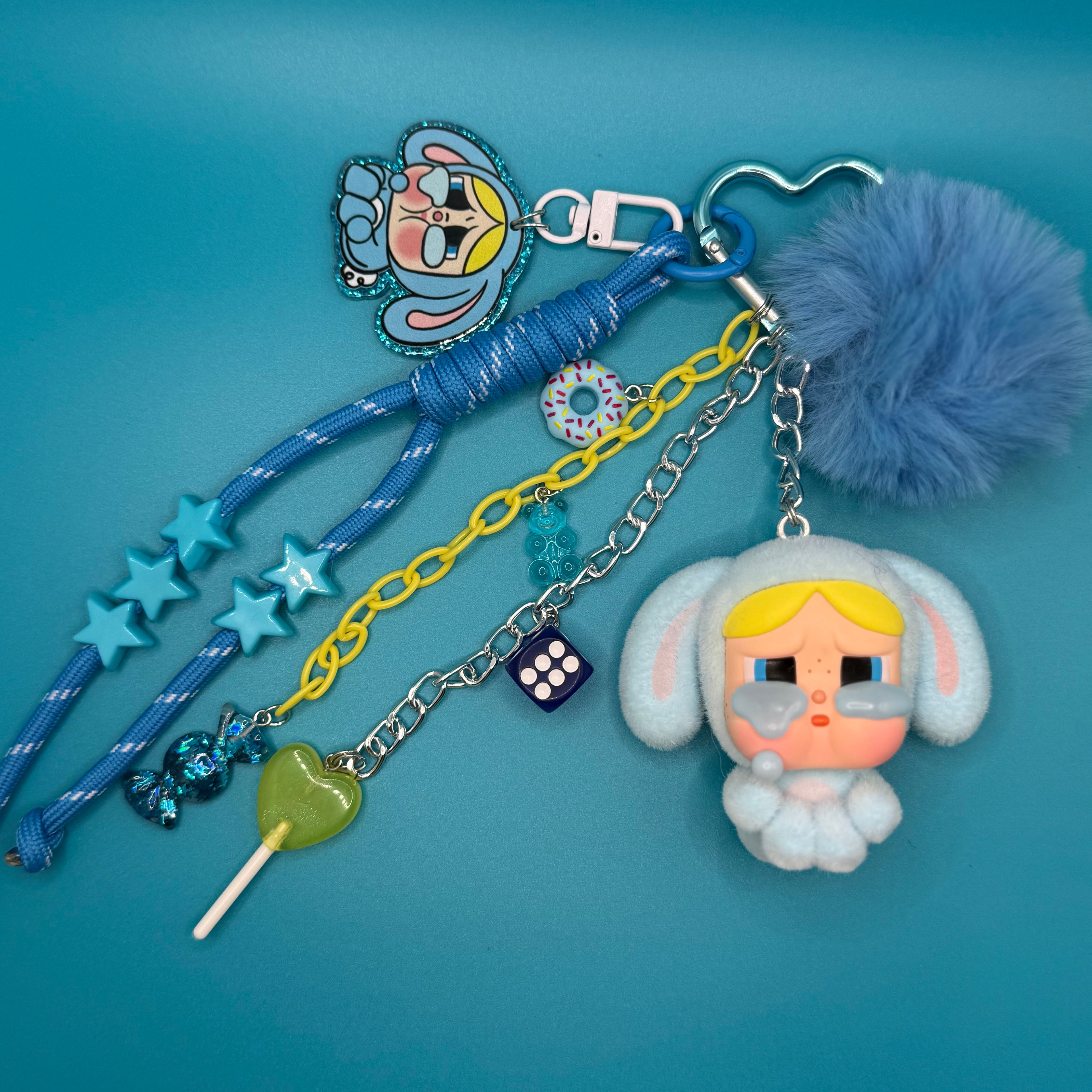 Authentic Cry Baby x Powerpuff Girls Bunny Bubbles| Hand Made Bag Charms