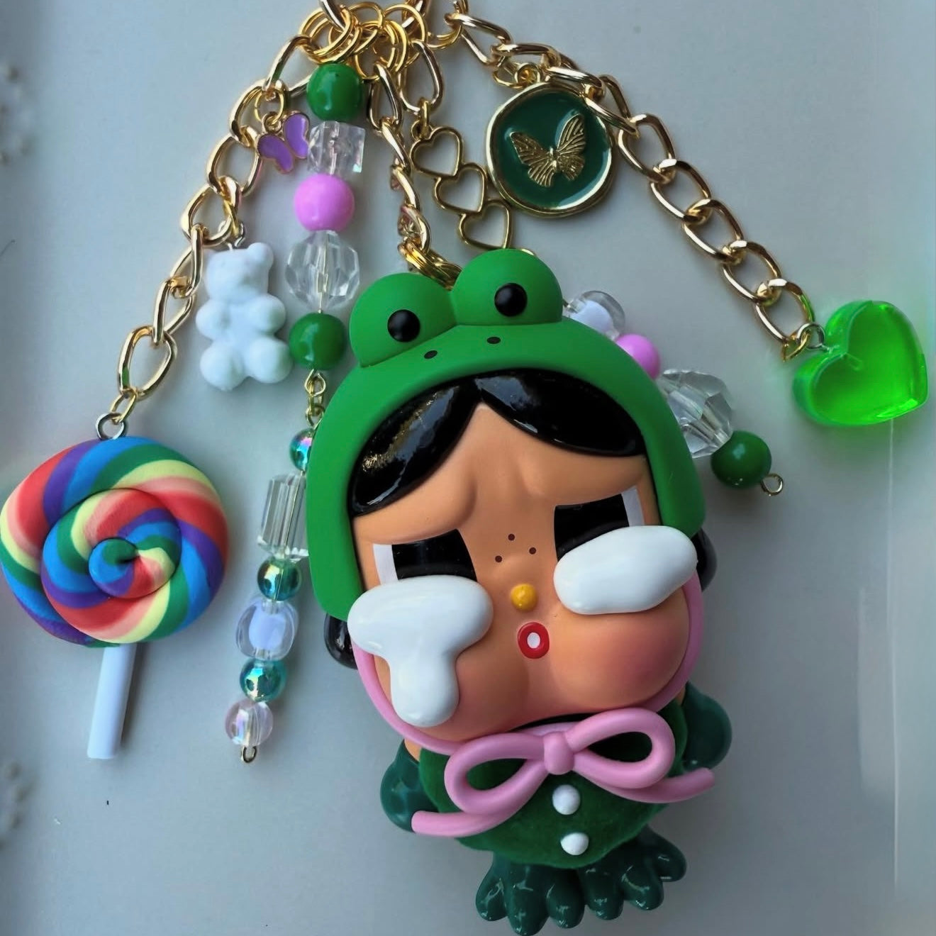 Authentic Cry Baby What a Frog| Hand Made Bag Charms