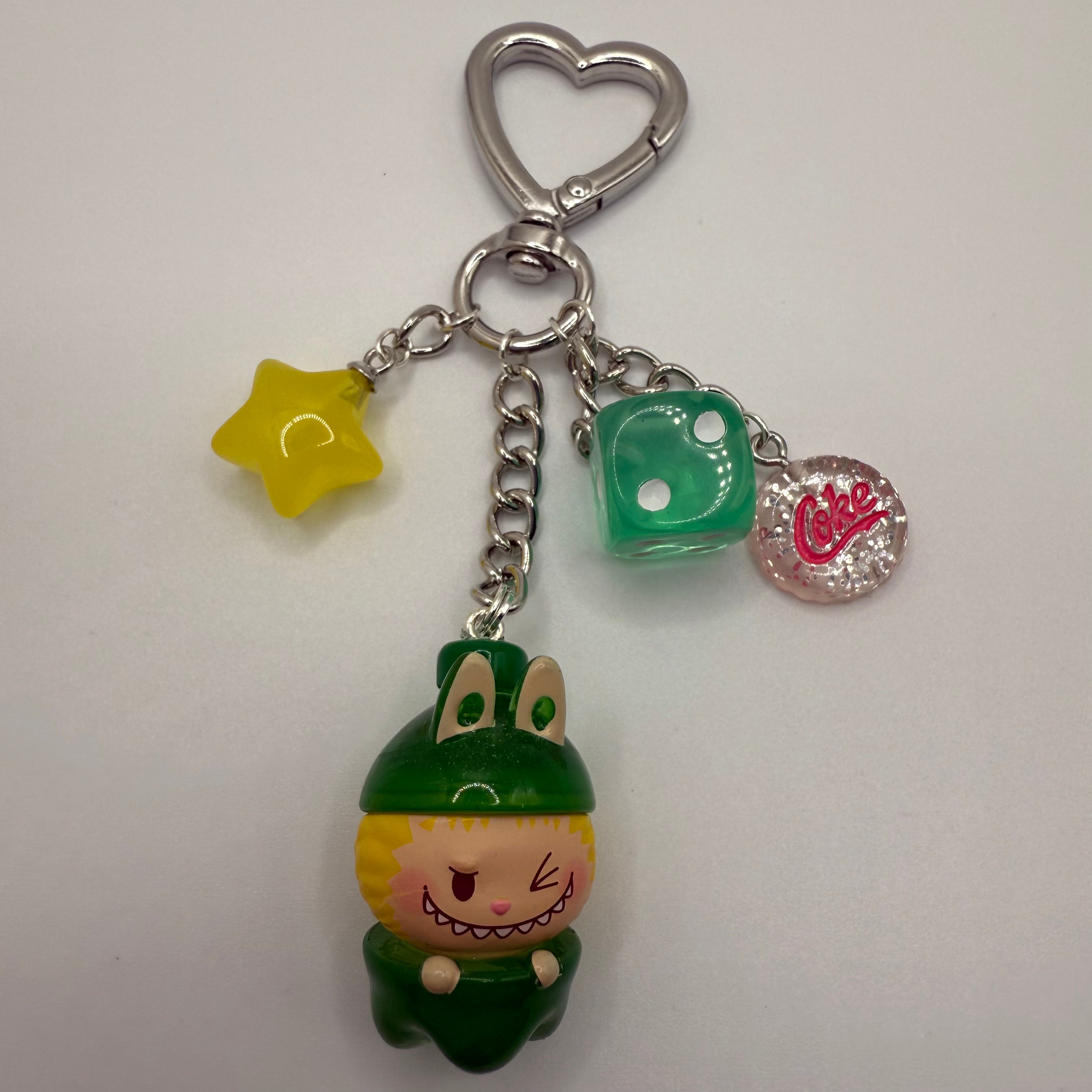 Authentic Pop Beans Labubu Soda Series | Hand Made Bag Charms